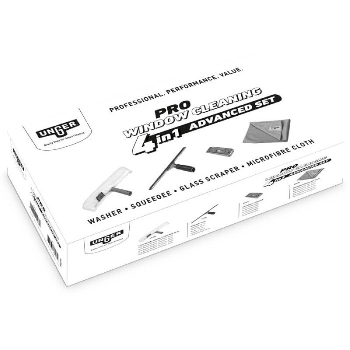 Unger Zestaw do Czyszczenia Okien PRO Advanced Kit 4in1 AKG14